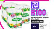 Twinsaver Roller Towels-For 3 x 4's