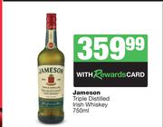 Jameson Triple Distilled Irish Whisky-750ml