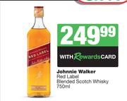 Johnnie Waler Red Label Blended Scotch Whisky-750ml