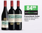 Franschhoek Cellar Cabernet Sauvignon, Merlot Or Shiraz-750ml Each