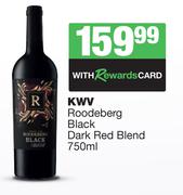 KWV Roodeberg Black Dark Red Blend-750ml