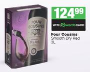 Four Cousins Smooth Dry Red-3L