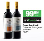 Guardian Peak Cabernet Sauvignon Or Merlot-750ml Each