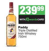 Paddy Triple Distilled Irish Whisky-750ml