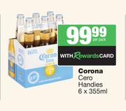 Corona Cero Handies-6 x 355ml Per Pack
