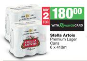 Stella Artois Premium Lager Cans-For 2 x 6 x 410ml
