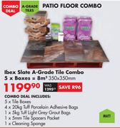 Ibex Slate A-Grade Tile Combo (5 Boxes)-Per combo