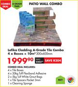 Lefika Cladding A-Grade Tile Combo (4 Boxes)-Per combo