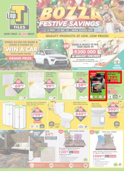 Top T Tiles : Festive Savings (15 November - 31 December 2024), page 1