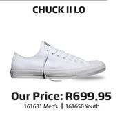 Converse Chuck II LO For 161631 For Men's/161650 Youth