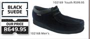 Grasshoppers Black Suede For Men 102168