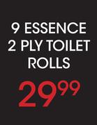 9 Essence 2 Ply Toilet Rolls