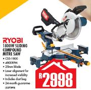 Ryobi 1800W Sliding Compound Mitre Saw CSS-1800