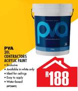 PVA 20L Contractors Acrylic Paint