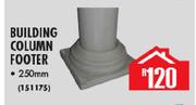 Building Column Footer 250mm