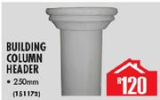 Building Column Header 250mm