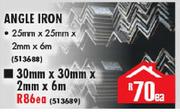 Angle Iron 30mmx30mmx2mmx6m
