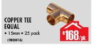 Copper Tee Equal-Per Pack