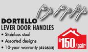 Dortello Lever Door Handles-Per Pair
