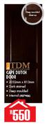 TDM Cape Dutch Door