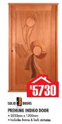 Solid Prehung Indigo Door