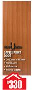 Sapele Print Door