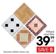 19-Pack Vinyl Tiles-Per Pack