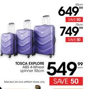 Tosca Explore ABS 4-Wheel Spinner 55cm-Each