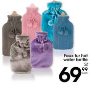 Faux Fur Hot Water Bottle-2Ltr Each