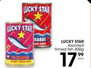 1Lucky Star Tinned Fish-400g Each
