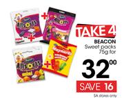 Beacon Sweet Packs-4x75g