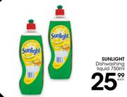 Sunlight Dishwashing Liquid-750ml Each