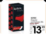 Kotex Regular Pantyliners 20s-Per Pack