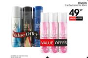 Revlon Deodorants-3 x 90ml