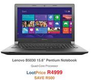 Lenovo B5030 15.6" Pentium Notebook