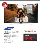 Samsung 49" Curved Smart UHD LED TV UA49MU7351KXXA