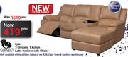 Lyla 3 Division, 1 Action Latte Recliner With Chaise