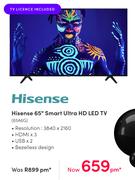 Hisense 65" Smart Ultra HD LED TV 65A6G