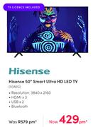 Hisense 50" Smart Ultra HD LED TV 50A6G