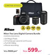 Nikon Two Lens Digital Camera Bundle CAMNISLD5600K004