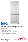 KIC 314L Metallic Fridge/Freezer KBF 635 ME