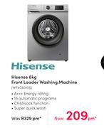 Hisense 6Kg Front Loader Washing Machine WFVC6010S