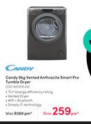 Candy 9Kg Vented Anthracite Smart Pro Tumble Dryer CSO V9DRFR-ZA