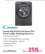 Candy 9Kg Anthracite Smart Pro Front Loader Washing Machine CSO1295TR3R/1-ZA