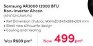 Samsung AR3000 12000 BTU Non Inverter Aircon AR12TQHGAWK/FA