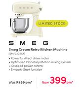 Smeg Cream Retro Kitchen Machine SMF03CRSA