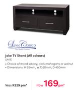 Linea Classica Jake TV Stand (All Colours) JAKE
