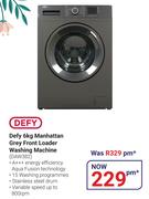 Defy 6Kg Manhattan Grey Front Loader Washing Machine DAW 382