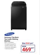 Samsung 17Kg Black Top Loader Washing Machine WA17T6260BV