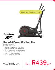 Reebok zpower elliptical new arrivals